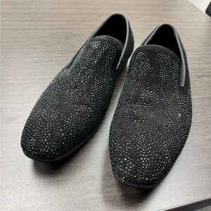 Sparkling Black Men's Slip-On Loafers